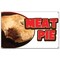 Signmission Meat Pie Banner Concession Stand Food Truck Single Sided B-Meat Pie19 - alternate 1